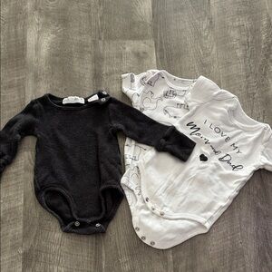 Lot 3 x baby bodysuits 3-6M Zara